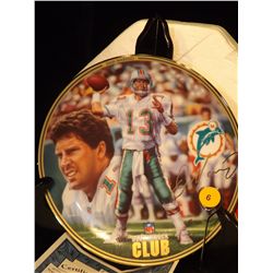 Lot of 3 collectors plates including Dan Marino, Michael Jordon Plates.  Bradford Exchange - First L