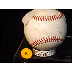 Brian Roberts Autographed Baseball.  Pro 2 Official League Baseball.  Appraised or estimated retail 