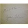 Image 2 : Jackie Robinson Die Cut Autograph with Frank Thomas Autograph and Carlos B. Autograph.  Appraised or