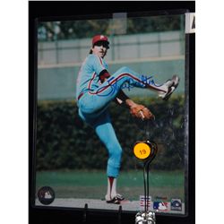 Steve Carlton Autogrpahed Photo.  8x10 Color Photo.  Appraised or estimated retail value $250.  COA 