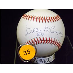 Willie McCovey Autographed Baseball.  Rawlings Official NLB.  Appraised or estimated retail value $4