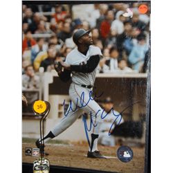 Wille McCovey Autographed Photo.  8x10 Color Photo.  Appraised or estimated retail value $350.  COA 