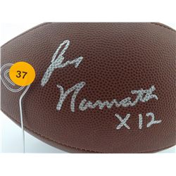 Joe Namath Autographed Football.  Wilson Official NFL Football.  Appraised or estimated retail value