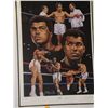 Image 2 : Muhammed Ali Autographed Print.  17x24 Framed Color Poster Print - also signed by artist.  Appraised