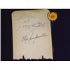 Image 1 : Satley, Slaughter & Campanella Die Cut Autographs with Additional Autograph on Reverse (Unknown).  A