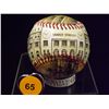 Image 3 : 1923 Yankee Stadium Opening Day Baseball.  Souvenir Program REPLICA baseball.  No Autographs.  Appra