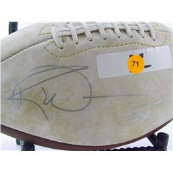 Ricky Williams Autographed Football.  New Orleans Saints Decorative Football.  Appraised or estimate