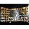 Image 1 : 1990 Topps Baseball Coin Set.  Complete Metal Button Type Coin Set with Tri Fold Plastic Holder.   A