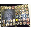 Image 3 : 1990 Topps Baseball Coin Set.  Complete Metal Button Type Coin Set with Tri Fold Plastic Holder.   A