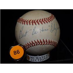 Bert Blyleven Autographed Baseball.  Rawlings Official ALB.  Appraised or estimated retail value $30