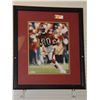 Image 1 : Jerry Rice Autographed Photo.  8x10 Framed Photo.  Appraised or estimated retail value $600.  COA by