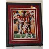 Image 1 : 8x10 Framed and Double Matted Color Photo autographed by Joe Montana and Jerry Rice.  Appraised or e