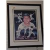 Image 1 : Mickey Mantle Autographed Poster.  25x31 Framed Poster also signed by artist.  Appraised or estimate