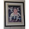 Image 2 : Mickey Mantle Autographed Poster.  25x31 Framed Poster also signed by artist.  Appraised or estimate