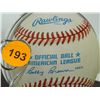 Image 3 : Billy Herman Autographed Baseball & Card.  Rawlings Official ALB/ Stand & Trading Card.  Appraised o