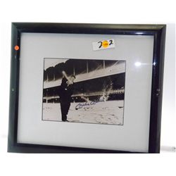 Mickey Mantle Autographed Photo.  18x16 Framed Photo.  Appraised or estimated retail value $2000.  C