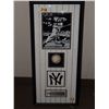 Image 1 : Joe DiMaggio Autographed Display.  14x31 Shadowbox display with Photo and Autographed Baseball.  App