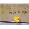 Image 2 : Joe Dimaggio Autographed Photo.  16x20 Framed Color Photo.  Appraised or estimated retail value $130