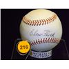 Image 1 : Elmer Flick Autographed Baseball.  Wilson "GO GO SOX" Official League Baseball.  Appraised or estima