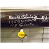 Image 2 : Dusty Rhodes, Warren Spahn and Nate Colbert Autographed Baseball Bat. 125 Louisville Slugger.  Appra