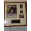 Image 1 : Joe Dimaggio Autographed Display.  19x20 Display including Photos & Yankees Pin.  Appraised or estim