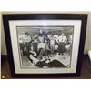 Image 1 : Ali & Beatles Autographed Photo.  Framed - autographed ONLY by Mohammad Ali.  Appraised or estimated