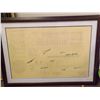 Image 1 : Yankees Stadium Blueprint Autographs.  Framed replica Yankee Stadium Blueprints.  Autographed by Reg