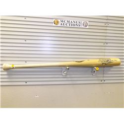 Joe DiMaggio Autographed Baseball Bat.  Louisville Slugger Signed "56 Straight Games 1941 'Yankee Cl