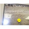 Image 2 : Babe Ruth Autographed Display.  Framed photo, Separate Signature and History of 60th Home Run.  Appr