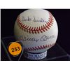 Image 1 : Mantle, Snyder & Mays Autographed Baseball.  Rawlings Official MLB.  Autographs by Duke Snyder, Will