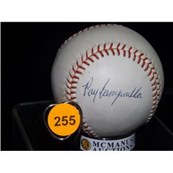 Roy Campanella Autographed Baseball.  Wilson "GO GO SOX" Official League Baseball.  Appraised or est