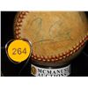 Image 2 : Ty Cobb Autographed Baseball.  Unknown Ball.  Numerous autographs in addition to Cobb.  (Only Cobb i