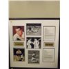 Image 1 : Mantle & Dimaggio Autographed Display.  35x35 Framed Display - 2 Photos autographed by Joe DiMaggio,