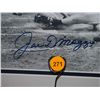Image 2 : Mantle & Dimaggio Autographed Display.  35x35 Framed Display - 2 Photos autographed by Joe DiMaggio,