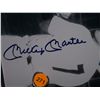 Image 7 : Mantle & Dimaggio Autographed Display.  35x35 Framed Display - 2 Photos autographed by Joe DiMaggio,