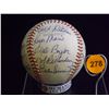 Image 2 : 1961 NY Yankees Autographed Team Baseball.  Energized Center Baseball signed by Jesse Gonder, Roland