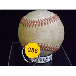 Babe Ruth Autographed Baseball. Reach Official ALB.  Appraised or estimated retail value $8000.  COA