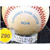 Image 8 : Mickey Charles Mantle "No. 7 HoF" Autographed Baseball. Rawlings Official ALB Gene Budding Pres. Bal