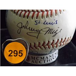Cardinals Autographed All Star Baseball.  Wilson "GO GO SOX" Official League Baseball.  Autographed