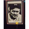 Image 2 : Ty Cobb Display. Framed Shadowbox with Autographed Ball, Photo and Die-Cut Signature, along with Sta
