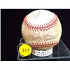 Image 1 : Ruth, Gehrig & Lazzeri Autogrpahed Baseball.  AJ Reach NLB autographed by Babe Ruth, Lou Gehrig and