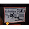 Image 8 : Ty Cobb Autographed Display.  31x20x5 including photos, Autographed baseball glove and Autographed b