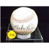 Image 1 : Babe Ruth Autographed Baseball.  CCX Official League Baseball.  Appraised or estimated retail value