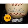 Image 2 : Babe Ruth Autographed Baseball.  Spalding Official Ford Frick Pres. NLB.  Appraised or estimated ret
