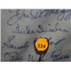 Image 13 : Pants Autographed by 60 HOF Players. Frame is 33x43, signatures include: Satchel Paige, Roger Maris,