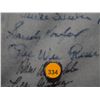 Image 15 : Pants Autographed by 60 HOF Players. Frame is 33x43, signatures include: Satchel Paige, Roger Maris,