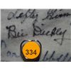 Image 18 : Pants Autographed by 60 HOF Players. Frame is 33x43, signatures include: Satchel Paige, Roger Maris,