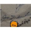 Image 21 : Pants Autographed by 60 HOF Players. Frame is 33x43, signatures include: Satchel Paige, Roger Maris,