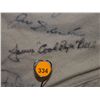 Image 23 : Pants Autographed by 60 HOF Players. Frame is 33x43, signatures include: Satchel Paige, Roger Maris,