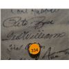 Image 24 : Pants Autographed by 60 HOF Players. Frame is 33x43, signatures include: Satchel Paige, Roger Maris,